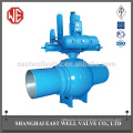 Electro-hydraulic linkage fully welded ball valve